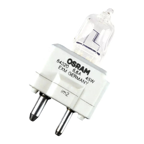 64320 58846 Osram EXM 45W 6.6A GZ9.5 Clear Halogen Airfield Lamp